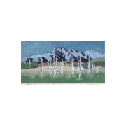 畦地梅太郎《石鎚山(県文緞帳原画)》1985年の画像