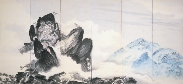 长谷川竹友的《石锤圣山》艺术形象