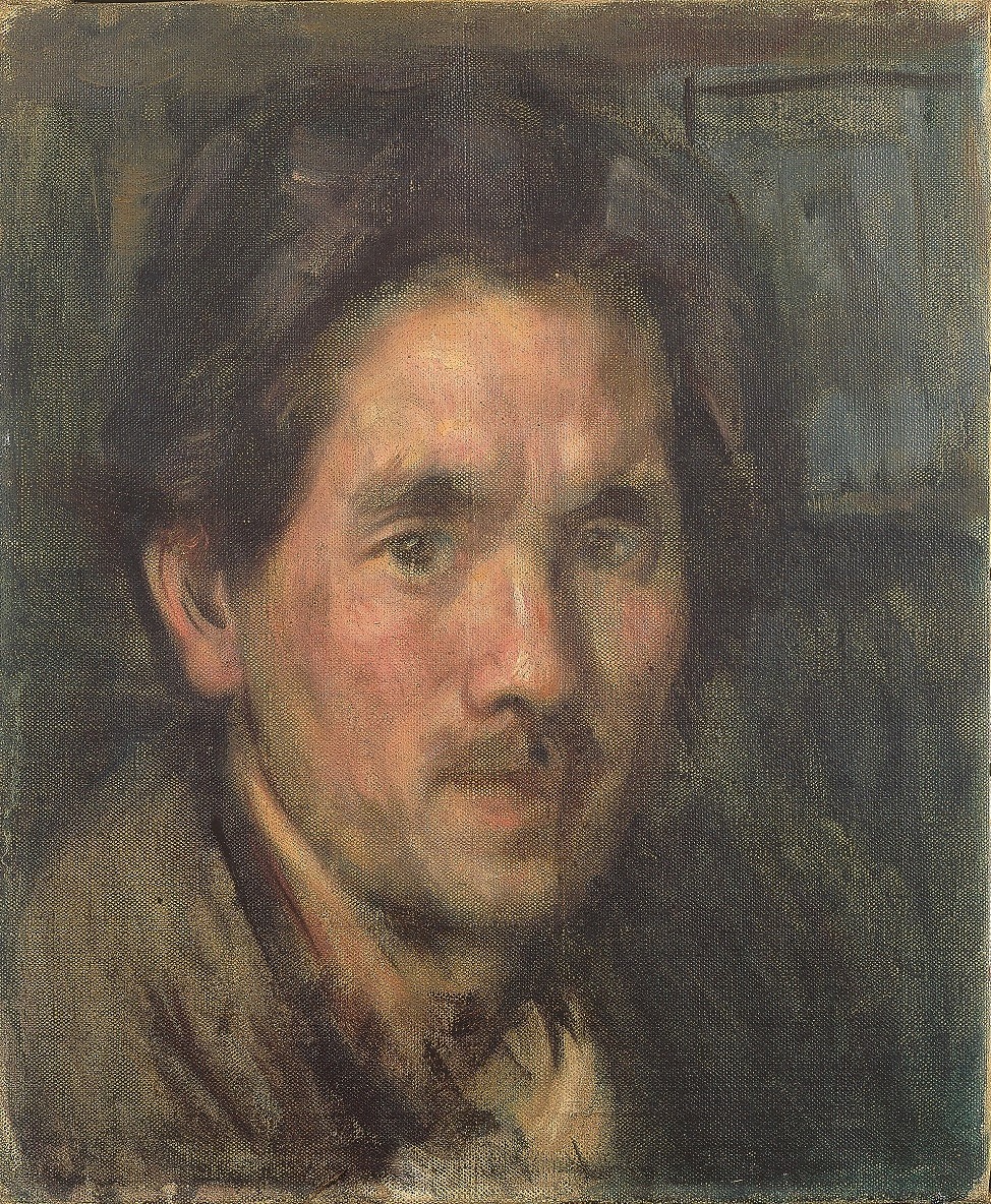 中村彝《自画像》1916（大正5）年　作品画像