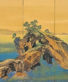 山本俊京《春海》（局部）